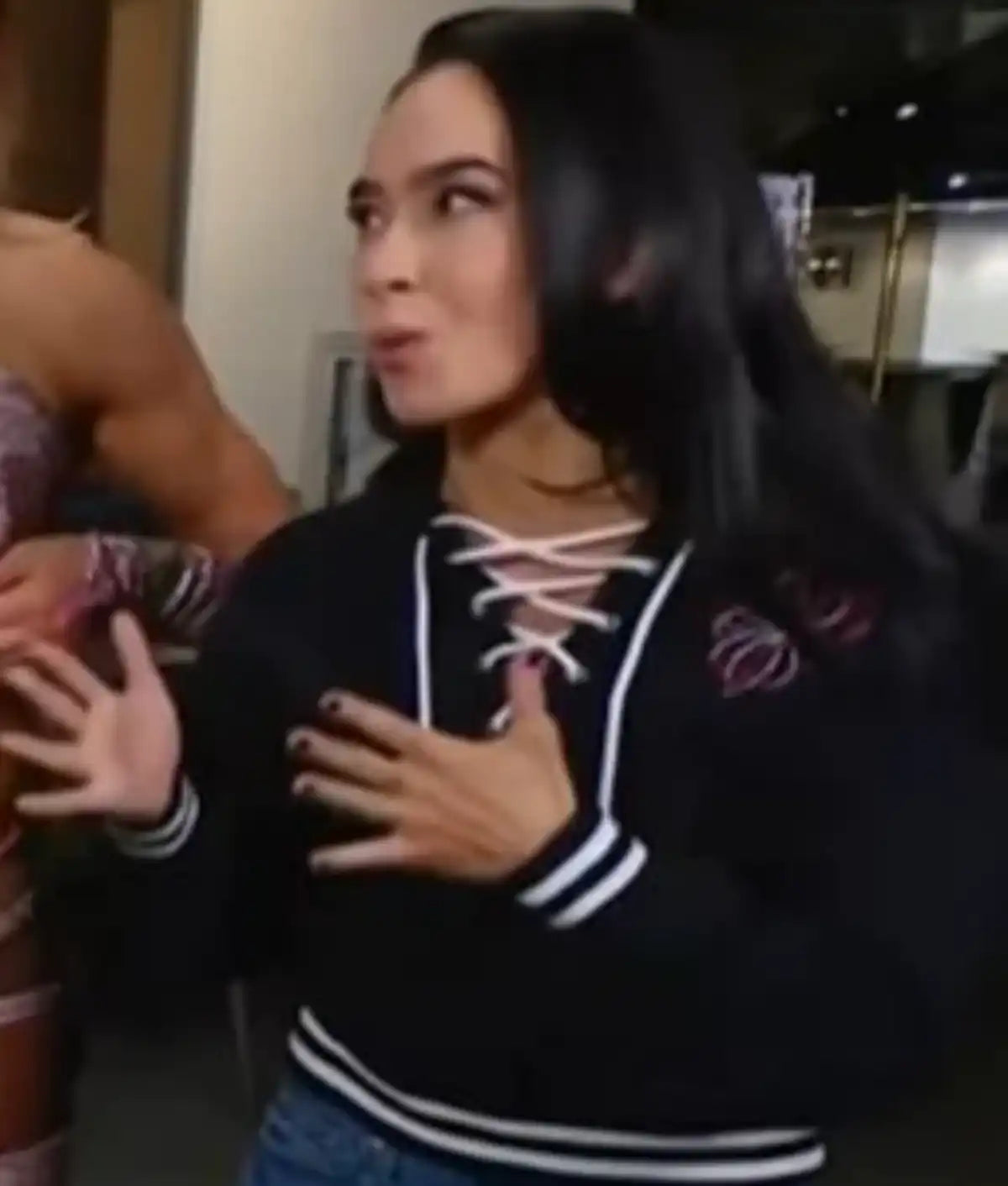 AJ Lee Smackdown 2025 Black Hoodie