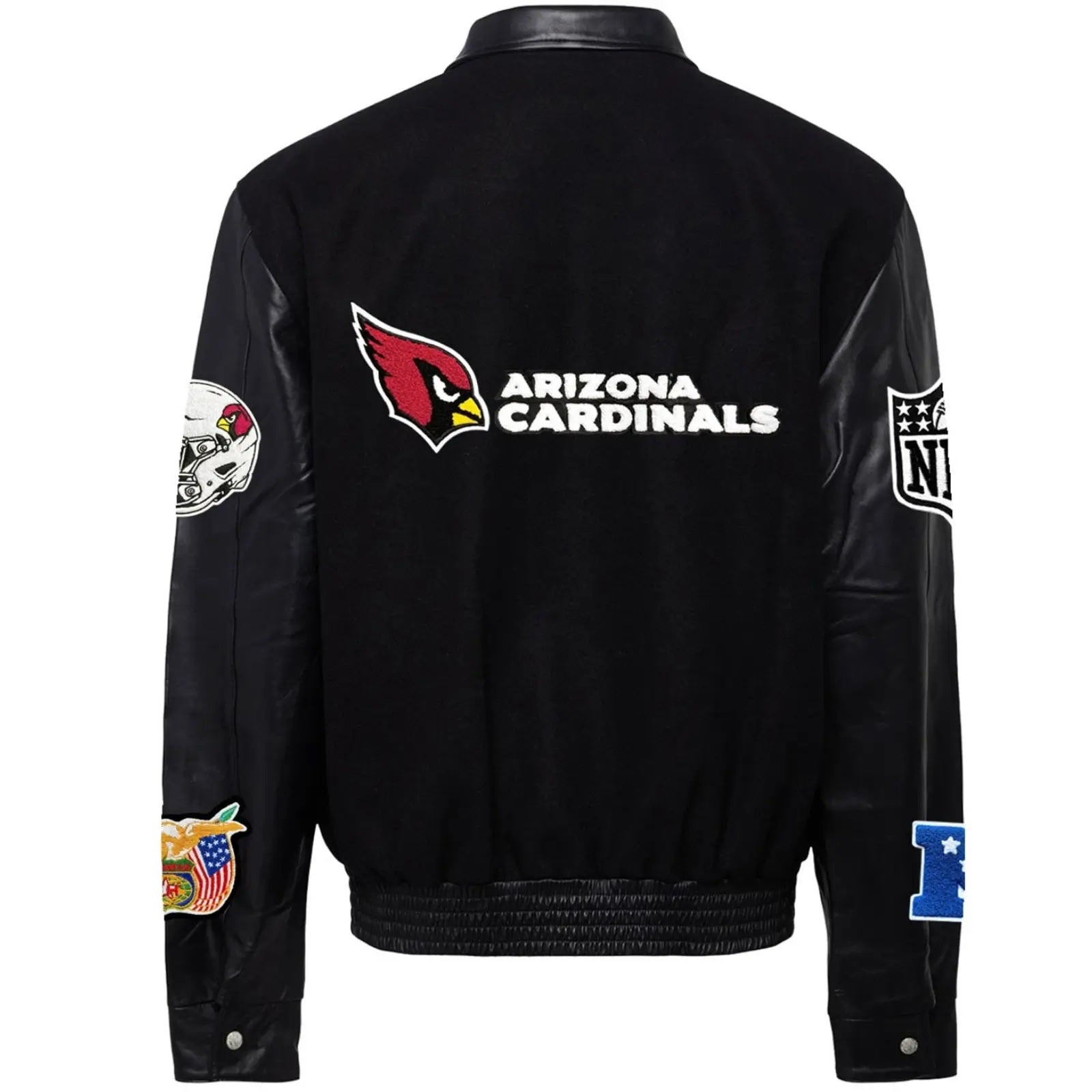Arizona Cardinals Jeff Hamilton Wool and Leather Jacket