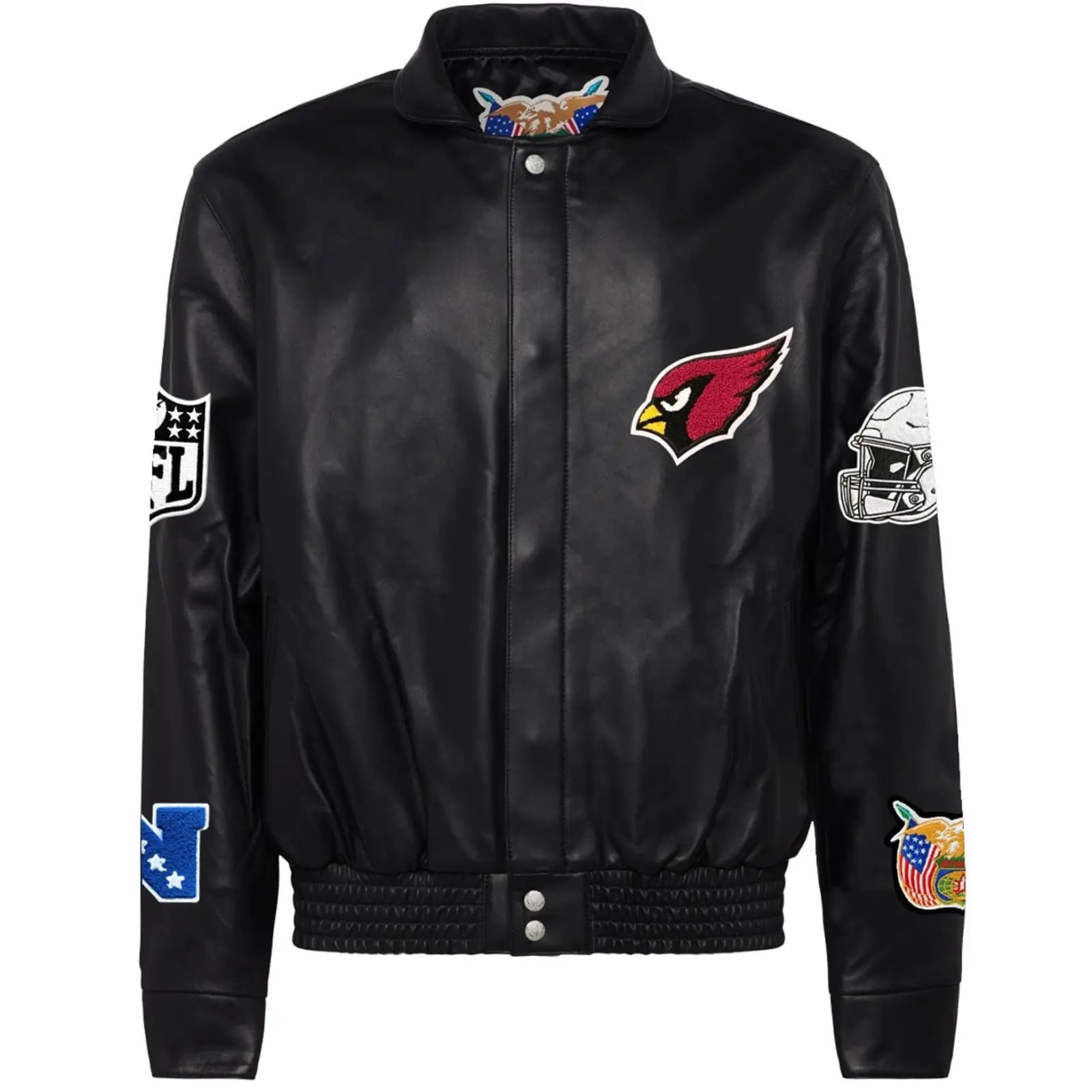 Arizona Cardinals Jeff Hamilton Wool and Leather Jacket
