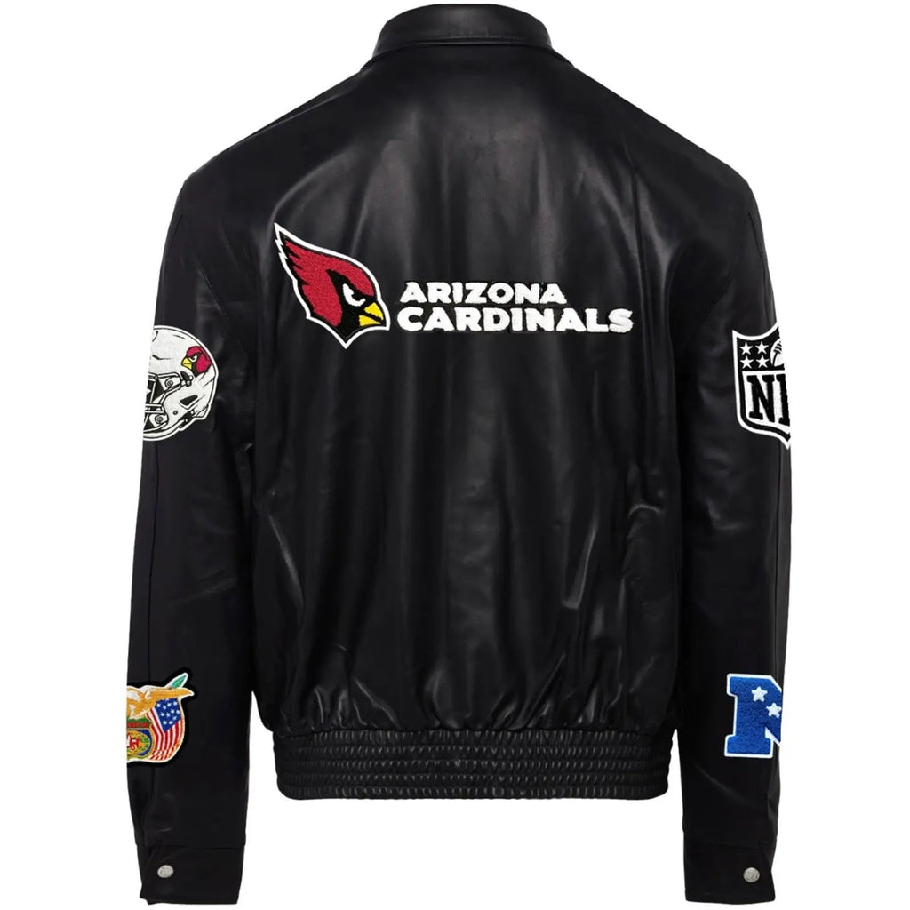 Arizona Cardinals Jeff Hamilton Wool and Leather Jacket