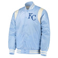 Cream Kansas City Royals Varsity Satin Jacket