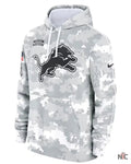 Detroit Lions Salute To Service Camo 2024 Hoodie