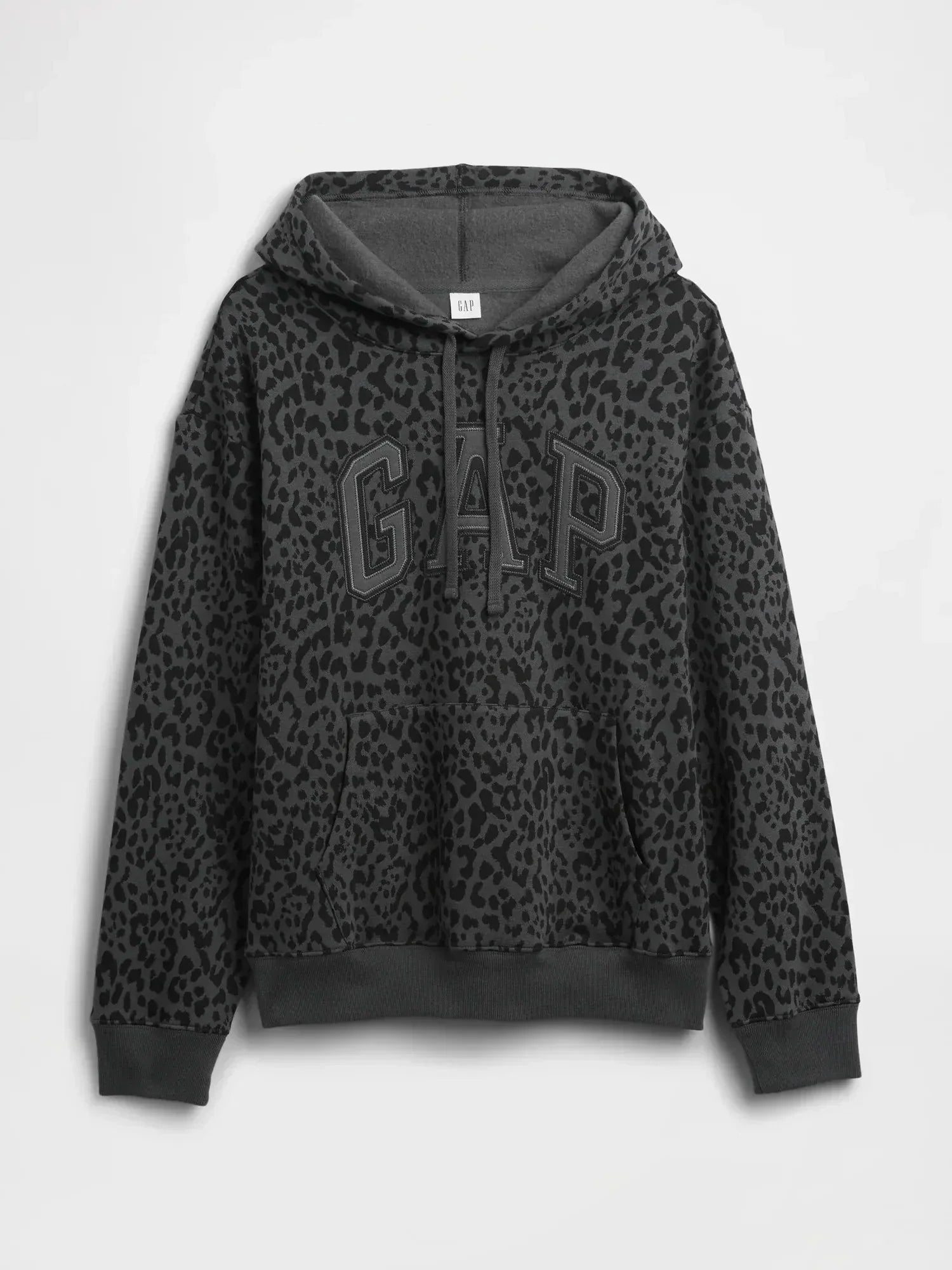 Gap Logo Charcoal Leopard Hoodie
