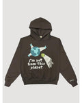 I’m Not From This Planet Brown Hoodie