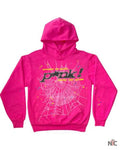 Kai Cenat Sp5der P*nk Pink Hoodie