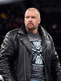Triple H WWE Raw 2022 Black Leather Jacket