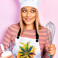 Warm Cannabis Paradise Chef's Weed Apron