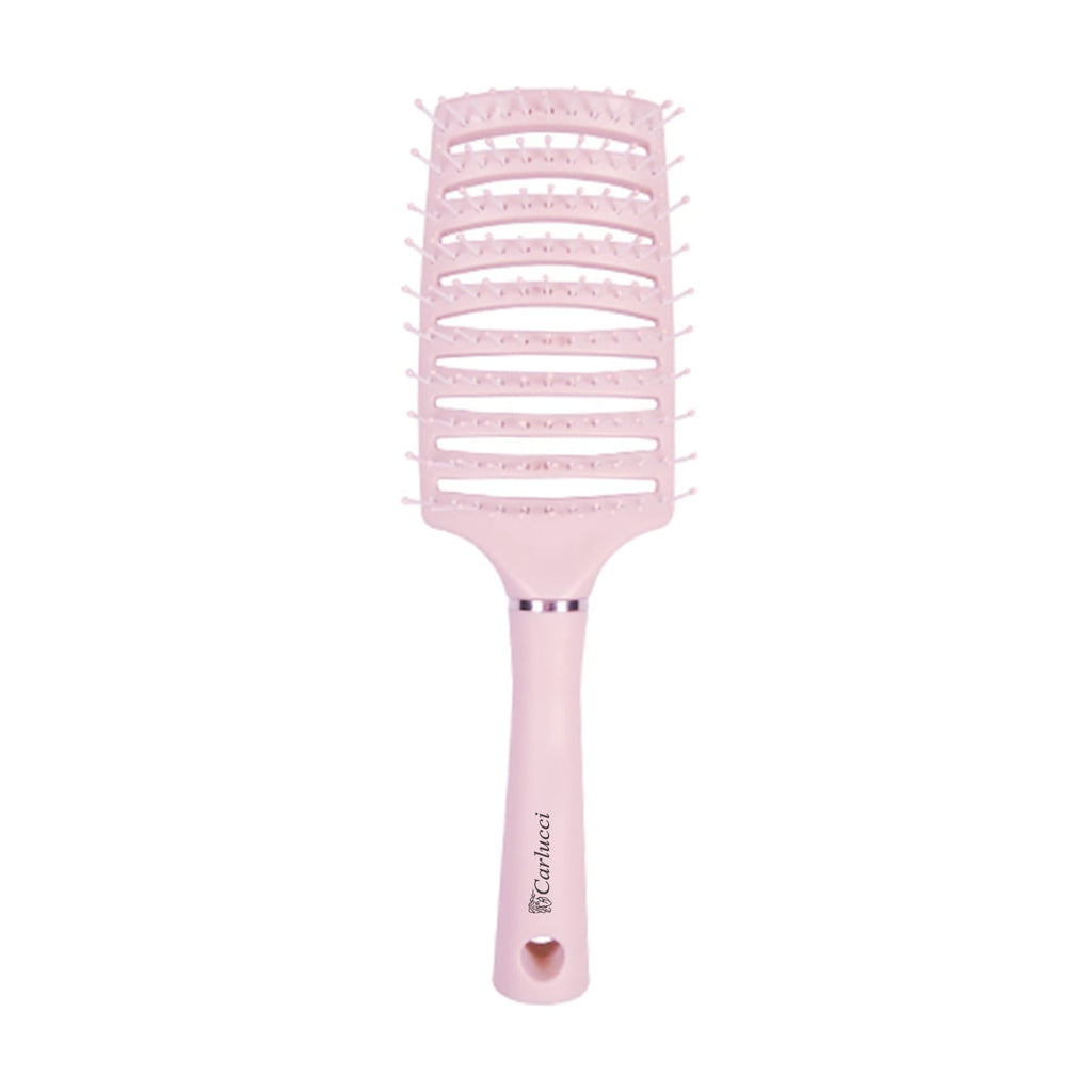Curved Vented Hair Brush for Effortless Detangling