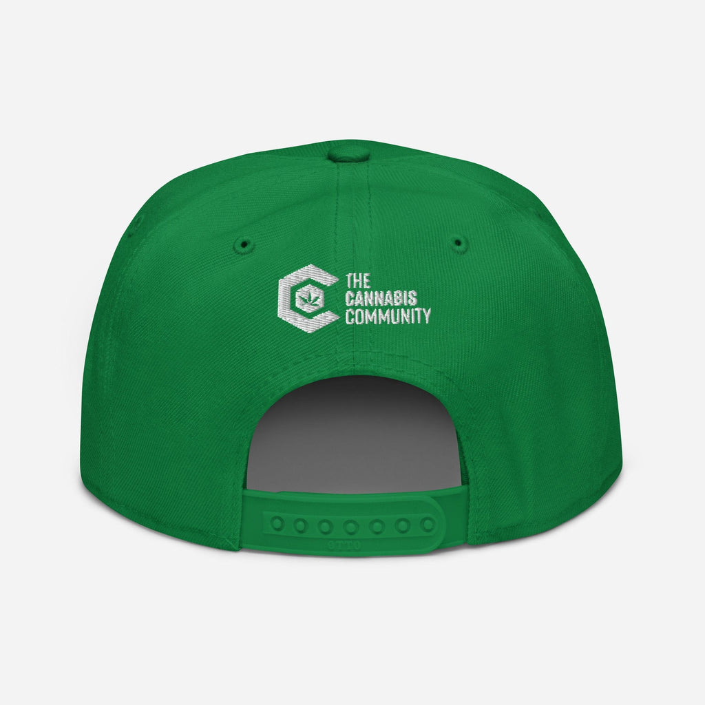 Elegant Advocate Cannabis Leaf Snapback Hat