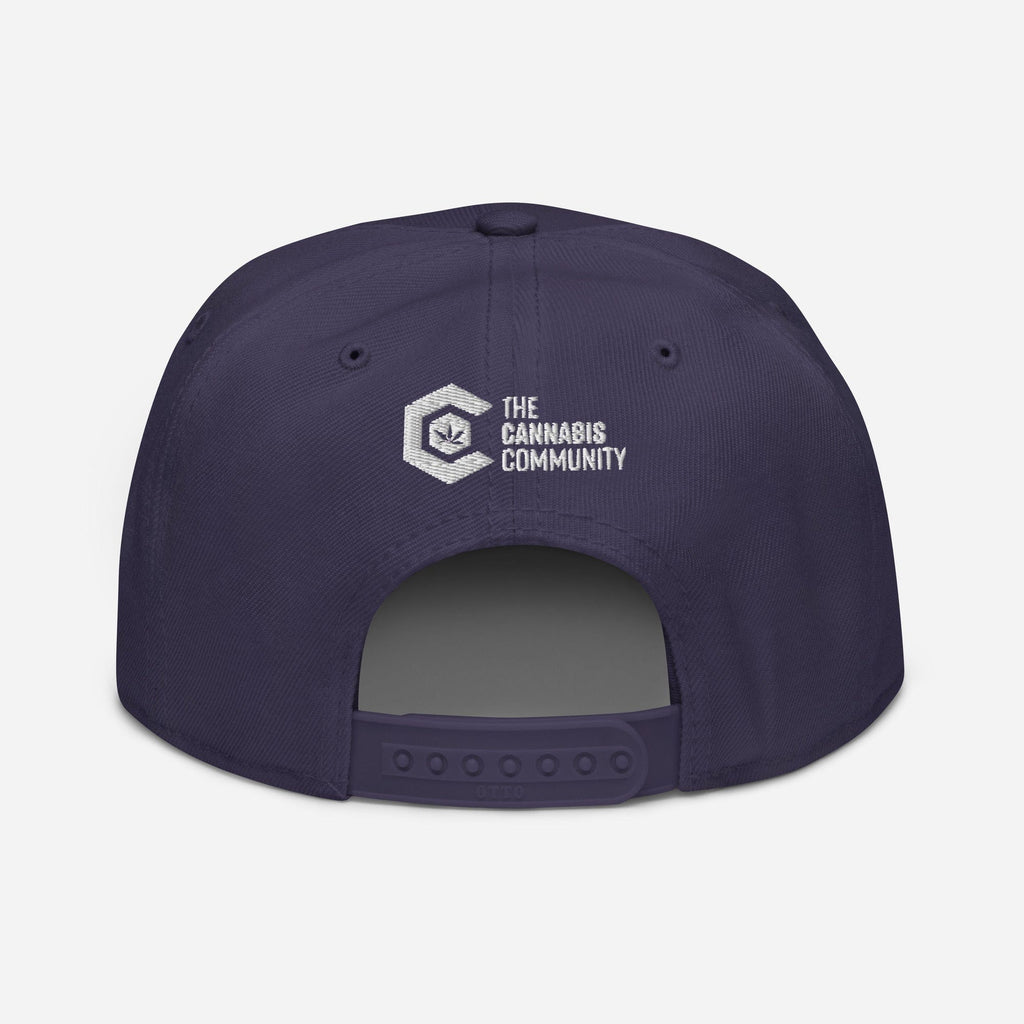 Elegant Advocate Cannabis Leaf Snapback Hat