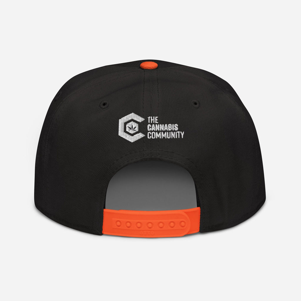 Elegant Advocate Cannabis Leaf Snapback Hat