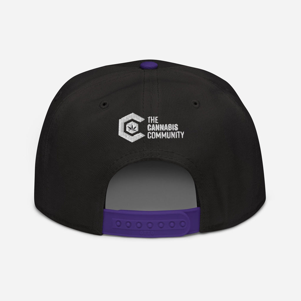 Elegant Advocate Cannabis Leaf Snapback Hat